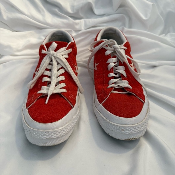 EUC Converse One Star Ox Low Top Red Suede Sneakers - Picture 3 of 8